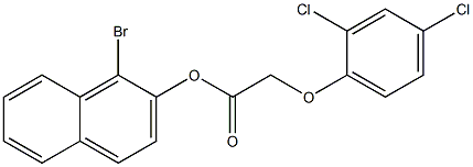 1-bromo-2-naphthyl 2-(2,4-dichlorophenoxy)acetate 구조식 이미지