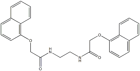 2-(1-naphthyloxy)-N-(2-{[2-(1-naphthyloxy)acetyl]amino}ethyl)acetamide 구조식 이미지