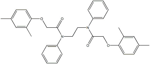 2-(2,4-dimethylphenoxy)-N-(2-{[2-(2,4-dimethylphenoxy)acetyl]anilino}ethyl)-N-phenylacetamide Structure