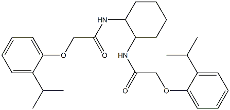 2-(2-isopropylphenoxy)-N-(2-{[2-(2-isopropylphenoxy)acetyl]amino}cyclohexyl)acetamide Structure