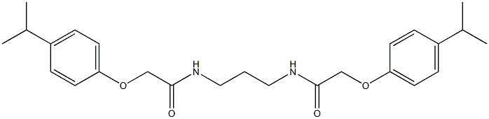 2-(4-isopropylphenoxy)-N-(3-{[2-(4-isopropylphenoxy)acetyl]amino}propyl)acetamide 구조식 이미지