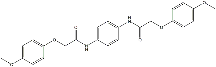 2-(4-methoxyphenoxy)-N-(4-{[2-(4-methoxyphenoxy)acetyl]amino}phenyl)acetamide 구조식 이미지