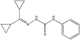 2-(dicyclopropylmethylene)-N-phenyl-1-hydrazinecarbothioamide Structure