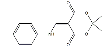 2,2-dimethyl-5-(4-toluidinomethylene)-1,3-dioxane-4,6-dione 구조식 이미지