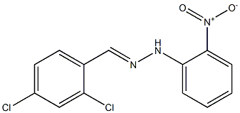 2,4-dichlorobenzaldehyde N-(2-nitrophenyl)hydrazone 구조식 이미지