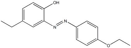 2-[(E)-2-(4-ethoxyphenyl)diazenyl]-4-ethylphenol Structure