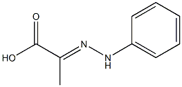 2-[(E)-2-phenylhydrazono]propanoic acid Structure