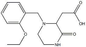 2-[1-(2-ethoxybenzyl)-3-oxo-2-piperazinyl]acetic acid 구조식 이미지