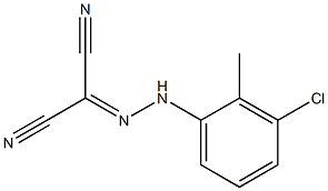 2-[2-(3-chloro-2-methylphenyl)hydrazono]malononitrile Structure