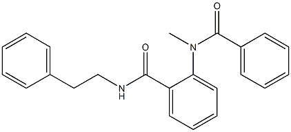 2-[benzoyl(methyl)amino]-N-phenethylbenzamide 구조식 이미지