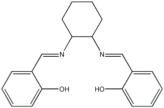 2-{[(2-{[(E)-(2-hydroxyphenyl)methylidene]amino}cyclohexyl)imino]methyl}phenol Structure