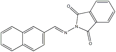 2-{[(E)-2-naphthylmethylidene]amino}-1H-isoindole-1,3(2H)-dione Structure