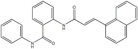 2-{[(E)-3-(1-naphthyl)-2-propenoyl]amino}-N-phenylbenzamide 구조식 이미지