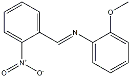 N-(2-methoxyphenyl)-N-[(E)-(2-nitrophenyl)methylidene]amine 구조식 이미지