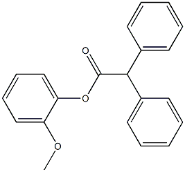 2-methoxyphenyl 2,2-diphenylacetate 구조식 이미지