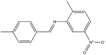 N-(2-methyl-5-nitrophenyl)-N-[(E)-(4-methylphenyl)methylidene]amine Structure