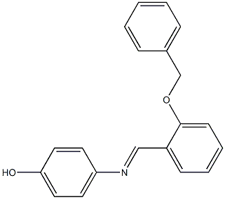 4-({(E)-[2-(benzyloxy)phenyl]methylidene}amino)phenol Structure