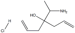 4-(1-aminoethyl)-1,6-heptadien-4-ol hydrochloride 구조식 이미지
