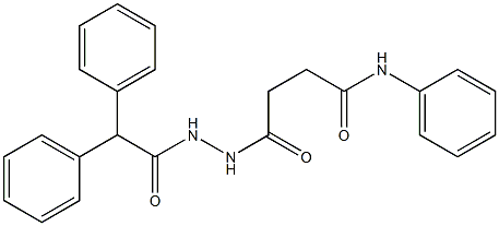 4-[2-(2,2-diphenylacetyl)hydrazino]-4-oxo-N-phenylbutanamide 구조식 이미지