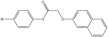 4-bromophenyl 2-(2-naphthyloxy)acetate Structure