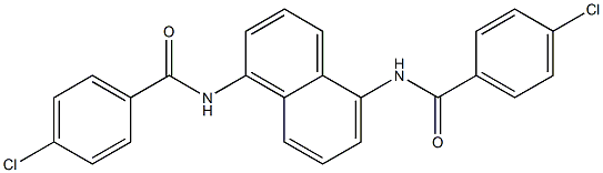 4-chloro-N-{5-[(4-chlorobenzoyl)amino]-1-naphthyl}benzamide 구조식 이미지