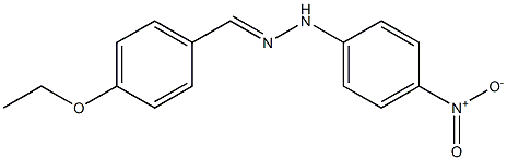 4-ethoxybenzaldehyde N-(4-nitrophenyl)hydrazone Structure