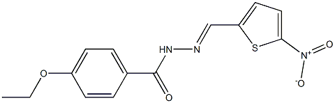 4-ethoxy-N'-[(E)-(5-nitro-2-thienyl)methylidene]benzohydrazide Structure