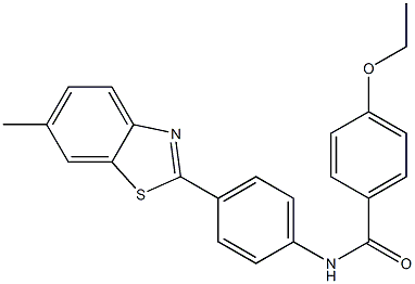 4-ethoxy-N-[4-(6-methyl-1,3-benzothiazol-2-yl)phenyl]benzamide Structure