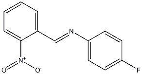 N-(4-fluorophenyl)-N-[(E)-(2-nitrophenyl)methylidene]amine Structure