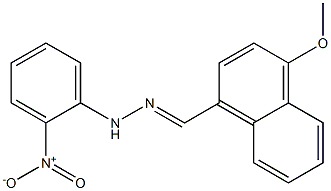 4-methoxy-1-naphthaldehyde N-(2-nitrophenyl)hydrazone 구조식 이미지