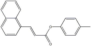 4-methylphenyl (E)-3-(1-naphthyl)-2-propenoate 구조식 이미지