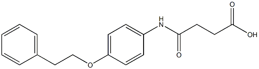 4-oxo-4-[4-(phenethyloxy)anilino]butanoic acid 구조식 이미지