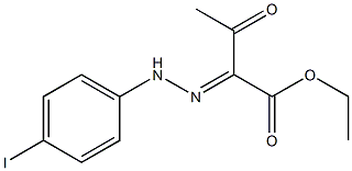 ethyl 2-[(E)-2-(4-iodophenyl)hydrazono]-3-oxobutanoate Structure