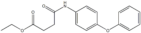 ethyl 4-oxo-4-(4-phenoxyanilino)butanoate 구조식 이미지