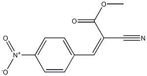 methyl (Z)-2-cyano-3-(4-nitrophenyl)-2-propenoate 구조식 이미지