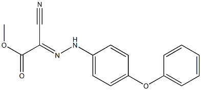 methyl 2-cyano-2-[(E)-2-(4-phenoxyphenyl)hydrazono]acetate Structure