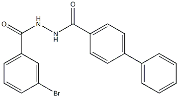 N'-([1,1'-biphenyl]-4-ylcarbonyl)-3-bromobenzohydrazide 구조식 이미지