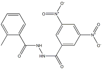 N'-(2-methylbenzoyl)-3,5-dinitrobenzohydrazide 구조식 이미지