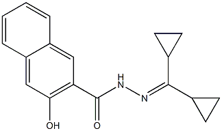 N'-(dicyclopropylmethylene)-3-hydroxy-2-naphthohydrazide Structure