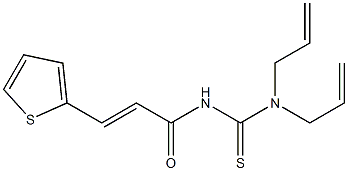 N,N-diallyl-N'-[(E)-3-(2-thienyl)-2-propenoyl]thiourea 구조식 이미지