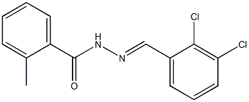 N'-[(E)-(2,3-dichlorophenyl)methylidene]-2-methylbenzohydrazide 구조식 이미지