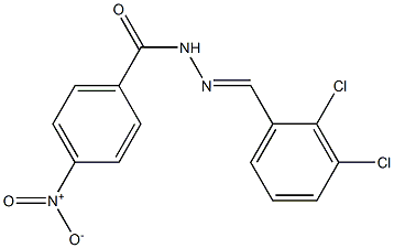 N'-[(E)-(2,3-dichlorophenyl)methylidene]-4-nitrobenzohydrazide 구조식 이미지