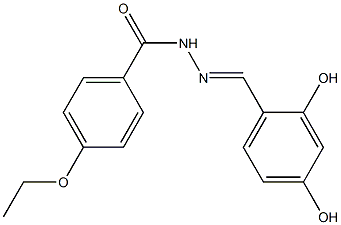 N'-[(E)-(2,4-dihydroxyphenyl)methylidene]-4-ethoxybenzohydrazide Structure