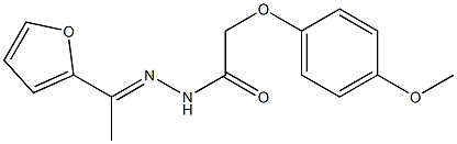N'-[(E)-1-(2-furyl)ethylidene]-2-(4-methoxyphenoxy)acetohydrazide Structure