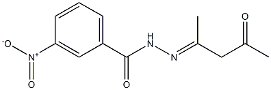 N'-[(E)-1-methyl-3-oxobutylidene]-3-nitrobenzohydrazide Structure