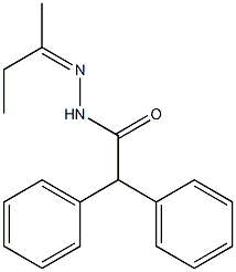 N'-[(Z)-1-methylpropylidene]-2,2-diphenylacetohydrazide 구조식 이미지