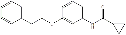 N-[3-(phenethyloxy)phenyl]cyclopropanecarboxamide Structure