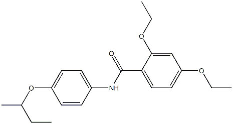 N-[4-(sec-butoxy)phenyl]-2,4-diethoxybenzamide 구조식 이미지