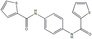 N-{4-[(2-thienylcarbonyl)amino]phenyl}-2-thiophenecarboxamide Structure