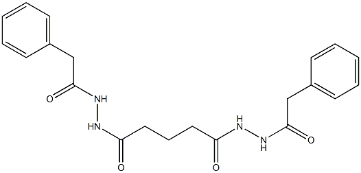 N'-{5-oxo-5-[2-(2-phenylacetyl)hydrazino]pentanoyl}-2-phenylacetohydrazide Structure